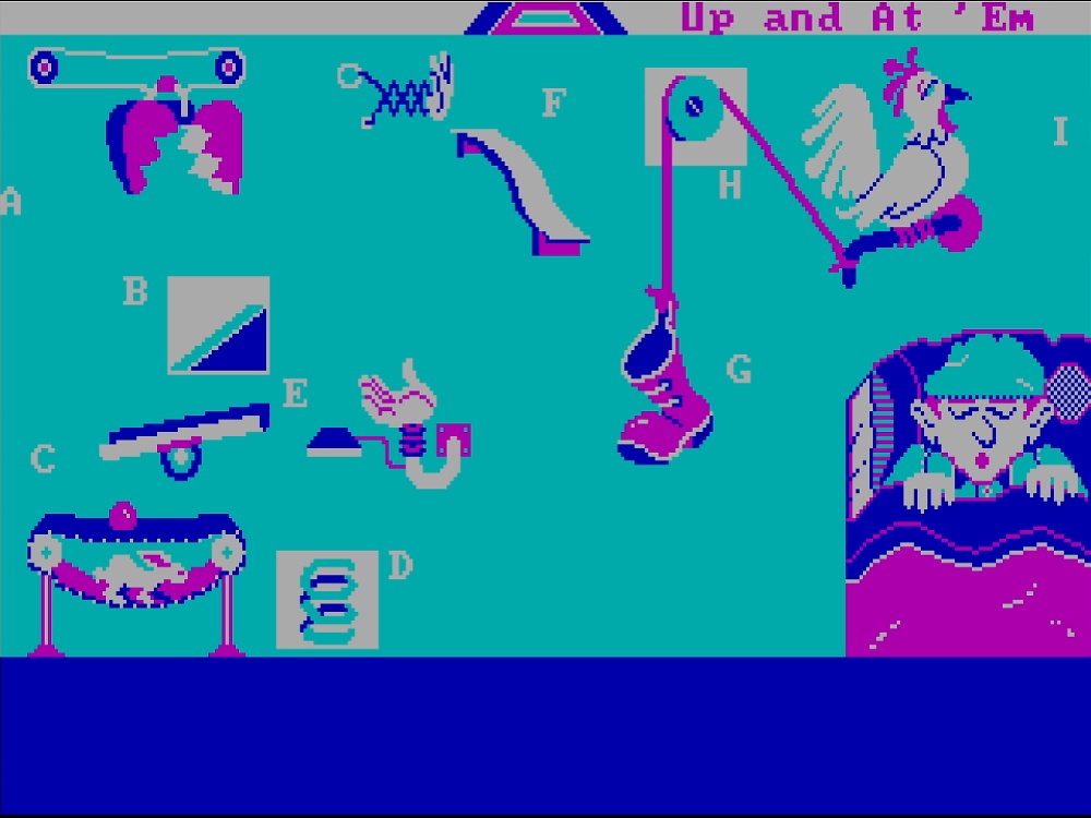 Gameplay of Creative Contraptions for DOS